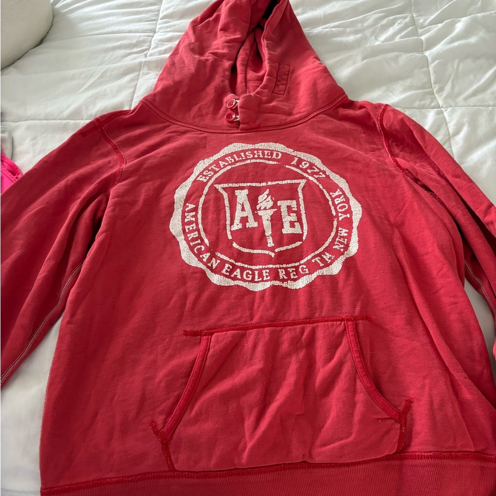 American Eagle Outfitters Red Pullover